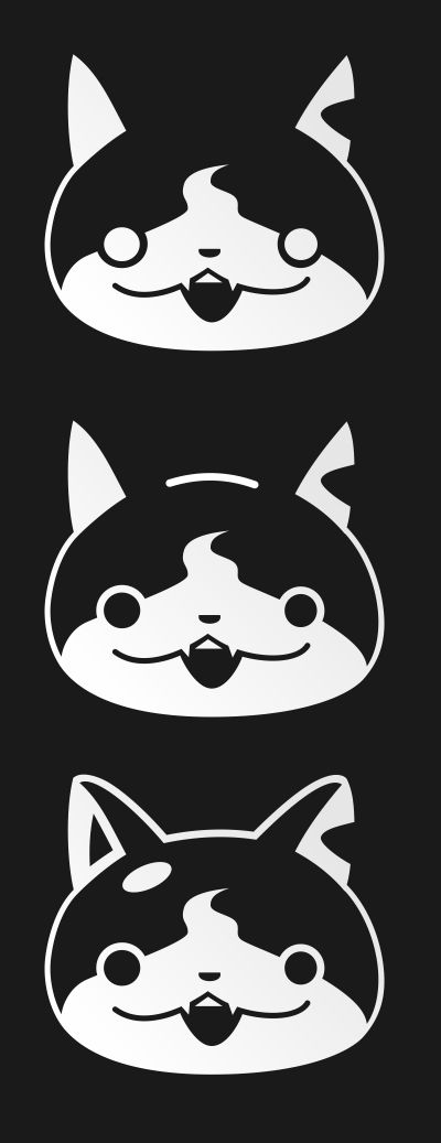 妖怪ウォッチのステッカーとアイロンプリント Kawack Sticker